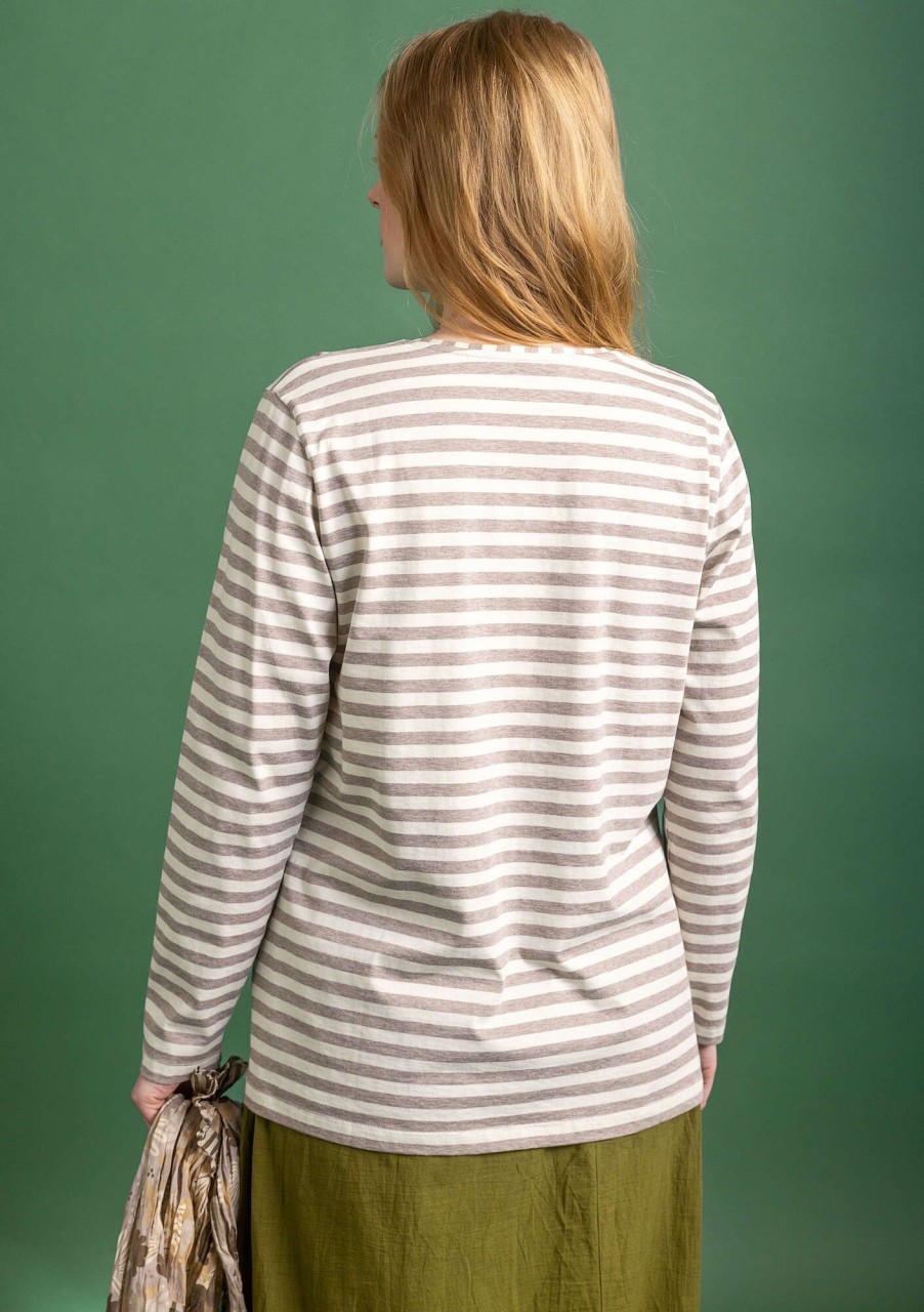 Frau Gudrun Sjödén Pullover & Shirts | Basic-Streifenshirt Aus Bio-Baumwolle