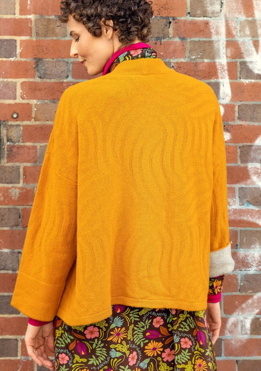 Frau Gudrun Sjödén Strickjacken | Strickjacke Little Island Aus Wolle/Yakwollmischung