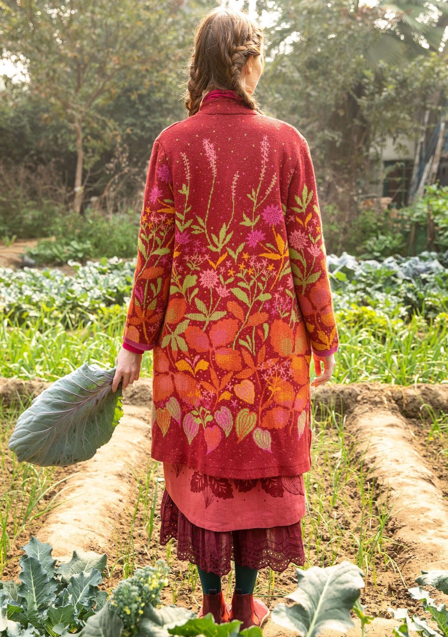 Frau Gudrun Sjödén Strickjacken | Langstrickjacke Autumn Aus Wolle/Bio-Baumwolle