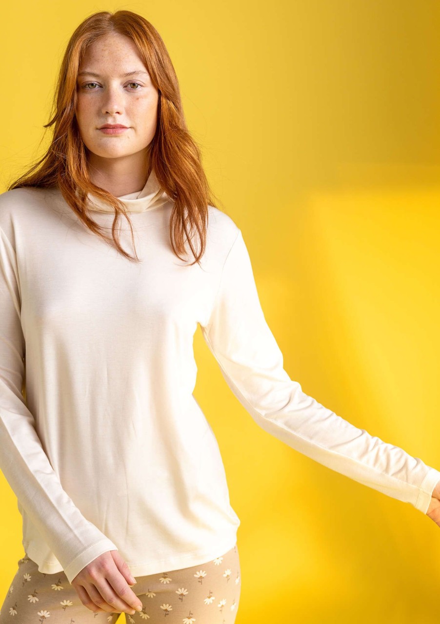 Frau Gudrun Sjödén Pullover & Shirts | Jersey-Rollkragenshirt Aus Lyocell/Elasthan