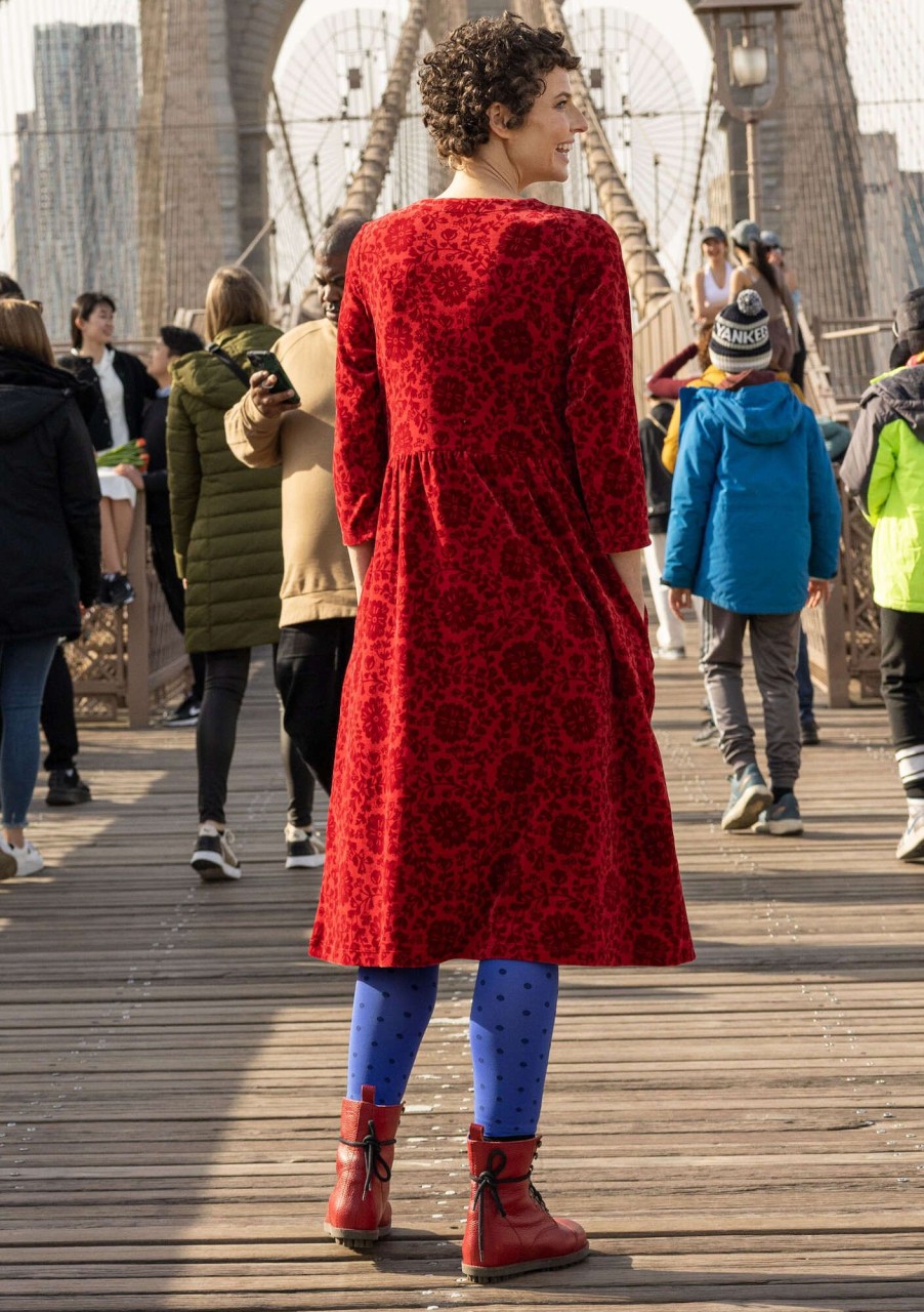 Frau Gudrun Sjödén Kleider | Velourskleid Emily Aus Bio-Baumwolle/Recycling-Polyester