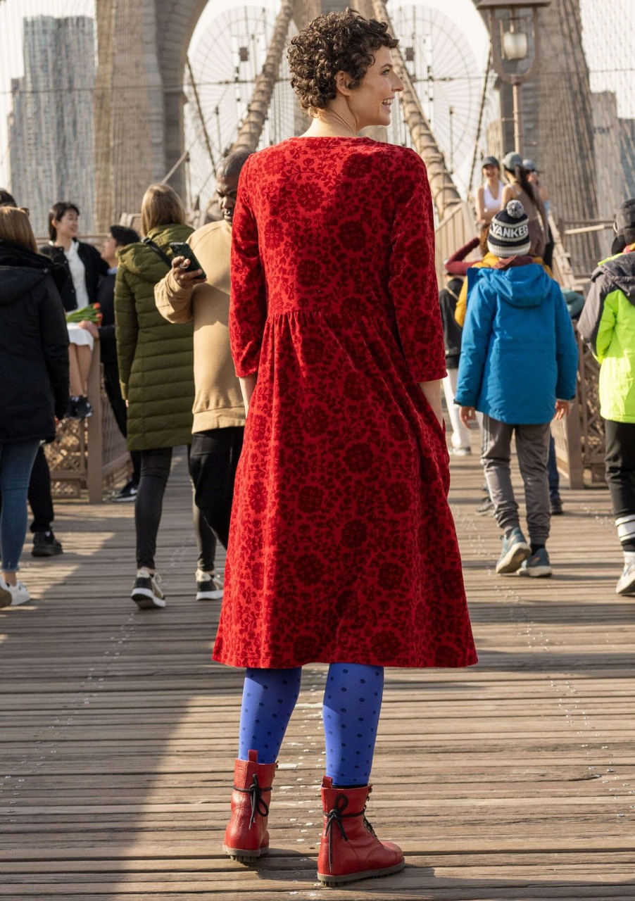 Frau Gudrun Sjödén Kleider | Velourskleid Emily Aus Bio-Baumwolle/Recycling-Polyester